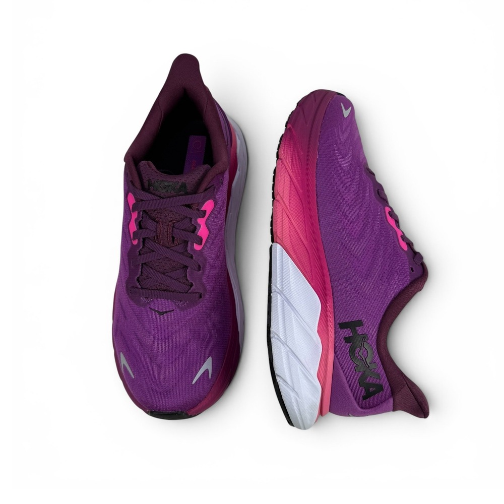 Hoka Arahi 6 Womens Running Shoes Size 8 B Grape Wine Beauty Berry 1123195 GWBY - Picture 12 of 13